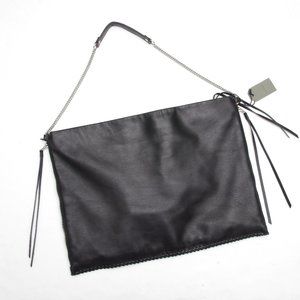 Allsaints Fleur De Lis Large Zip Shoulder Bag